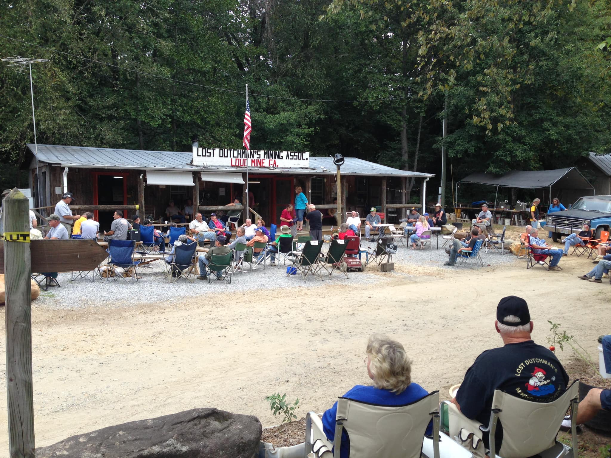 LDMA members gathered for a fun event at camp