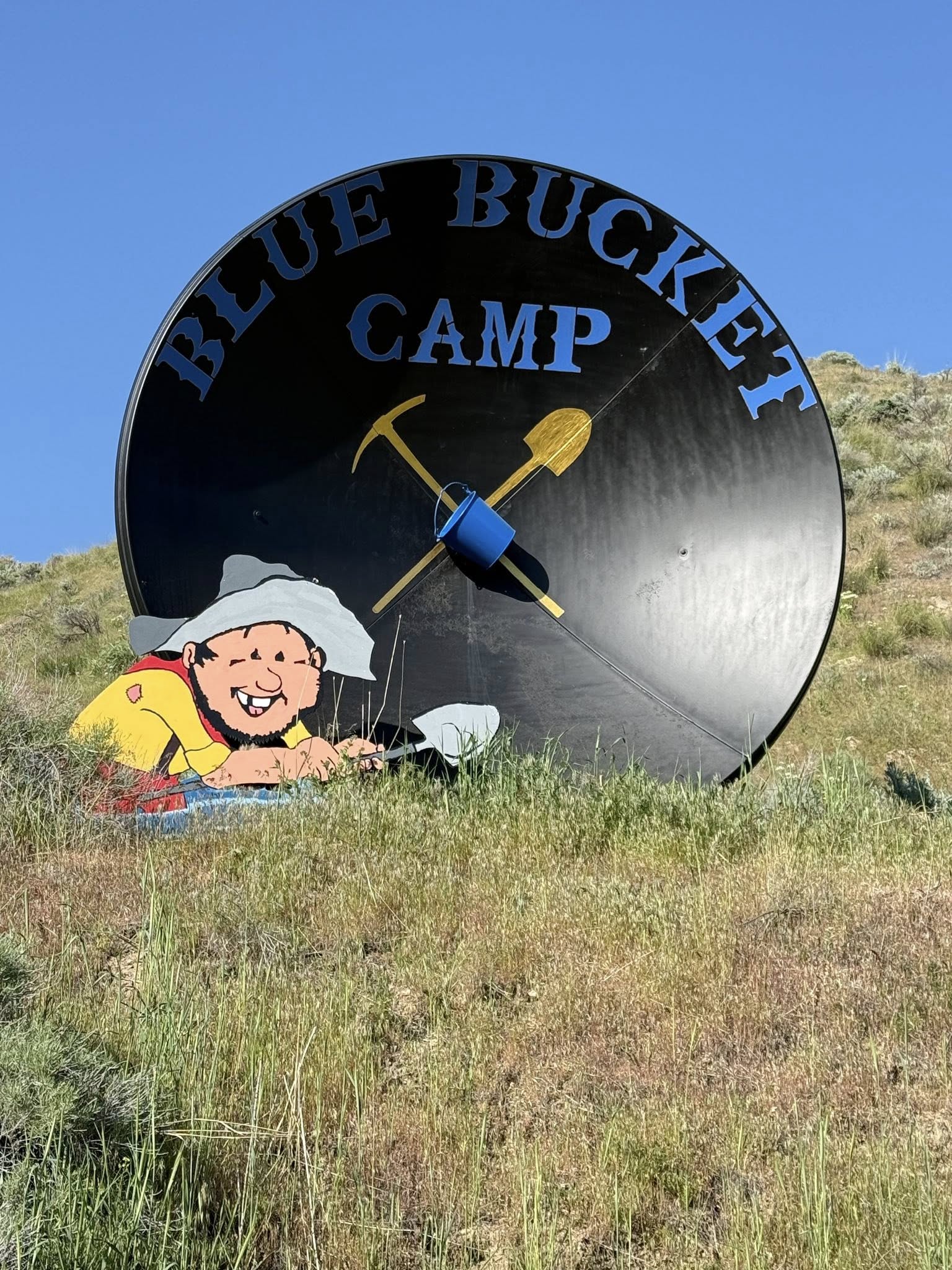 Blue Bucket Camp sign