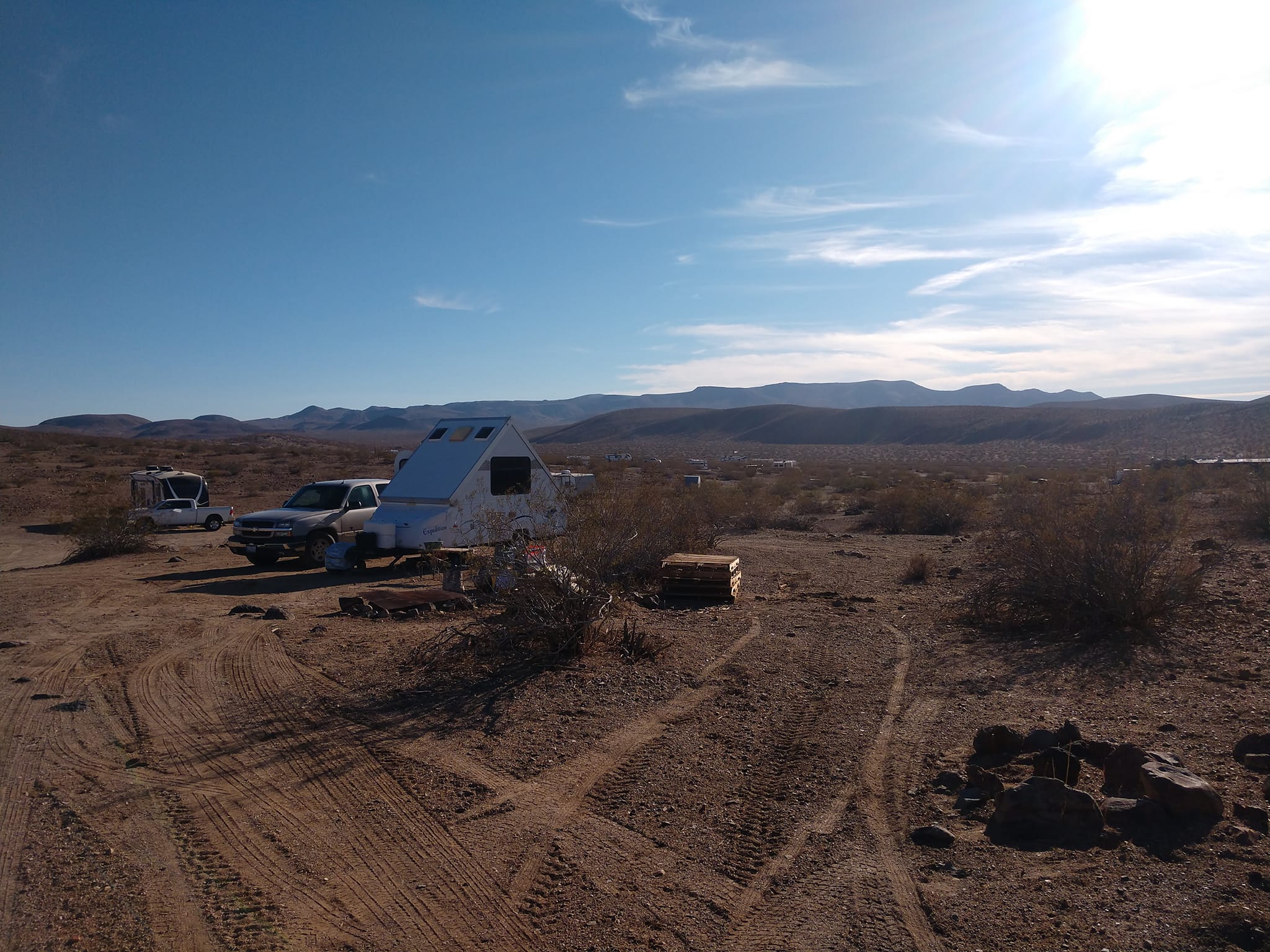 Desert camping