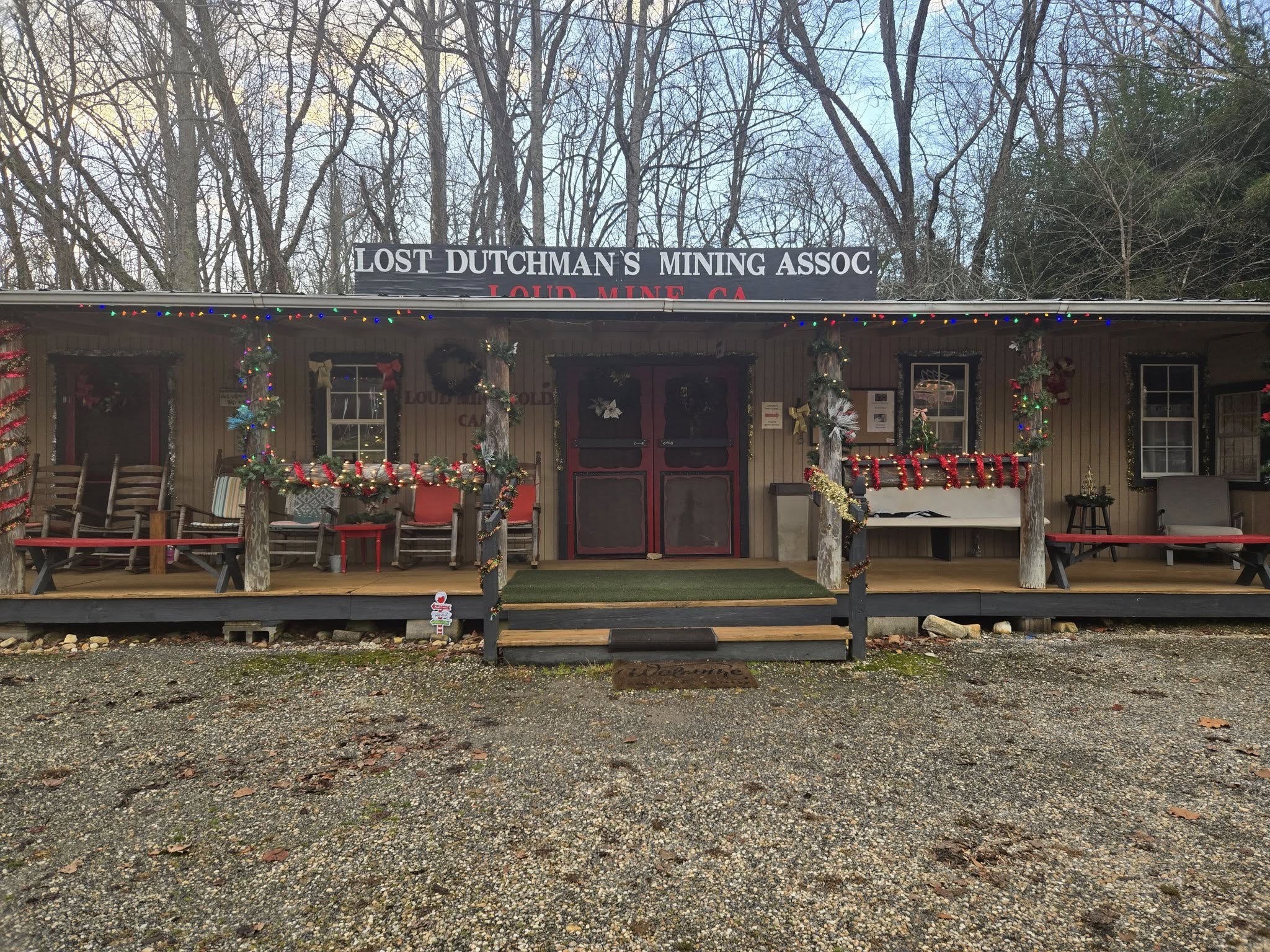 Loud Mine clubhouse — holiday season