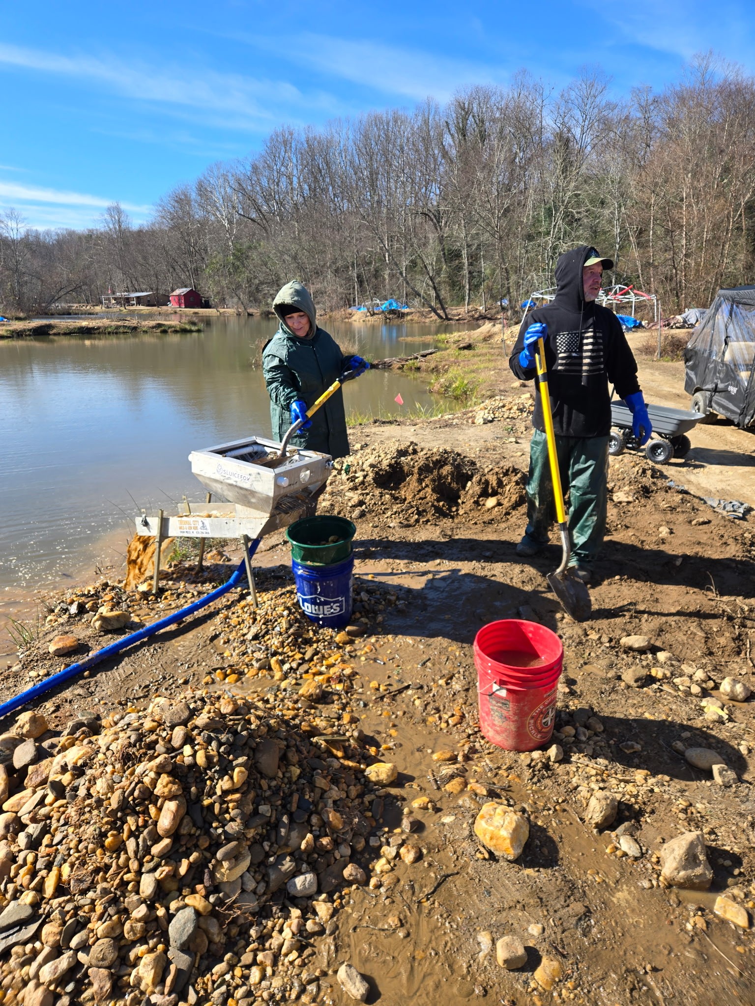 Pond-side prospecting