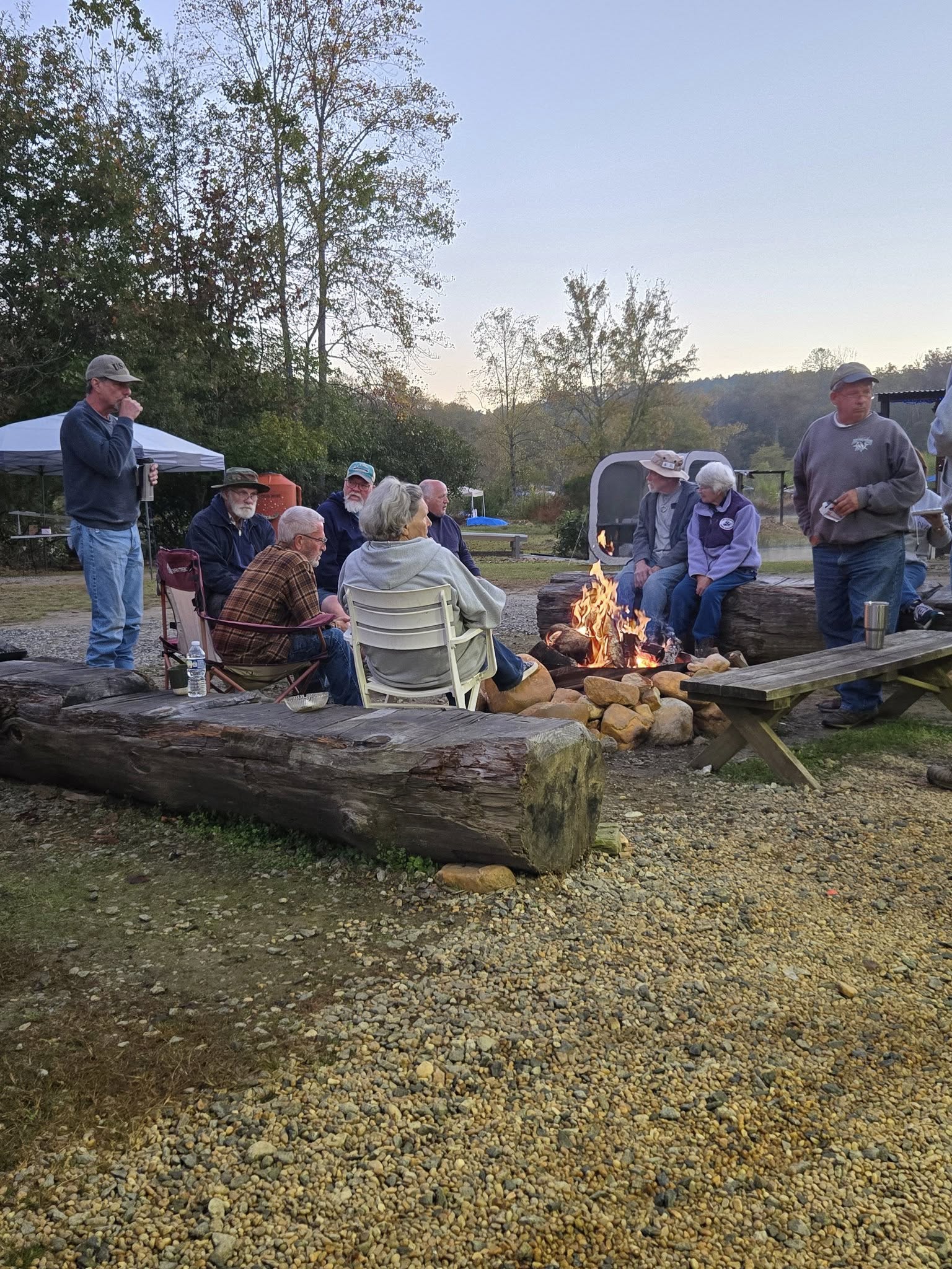 Campfire gathering
