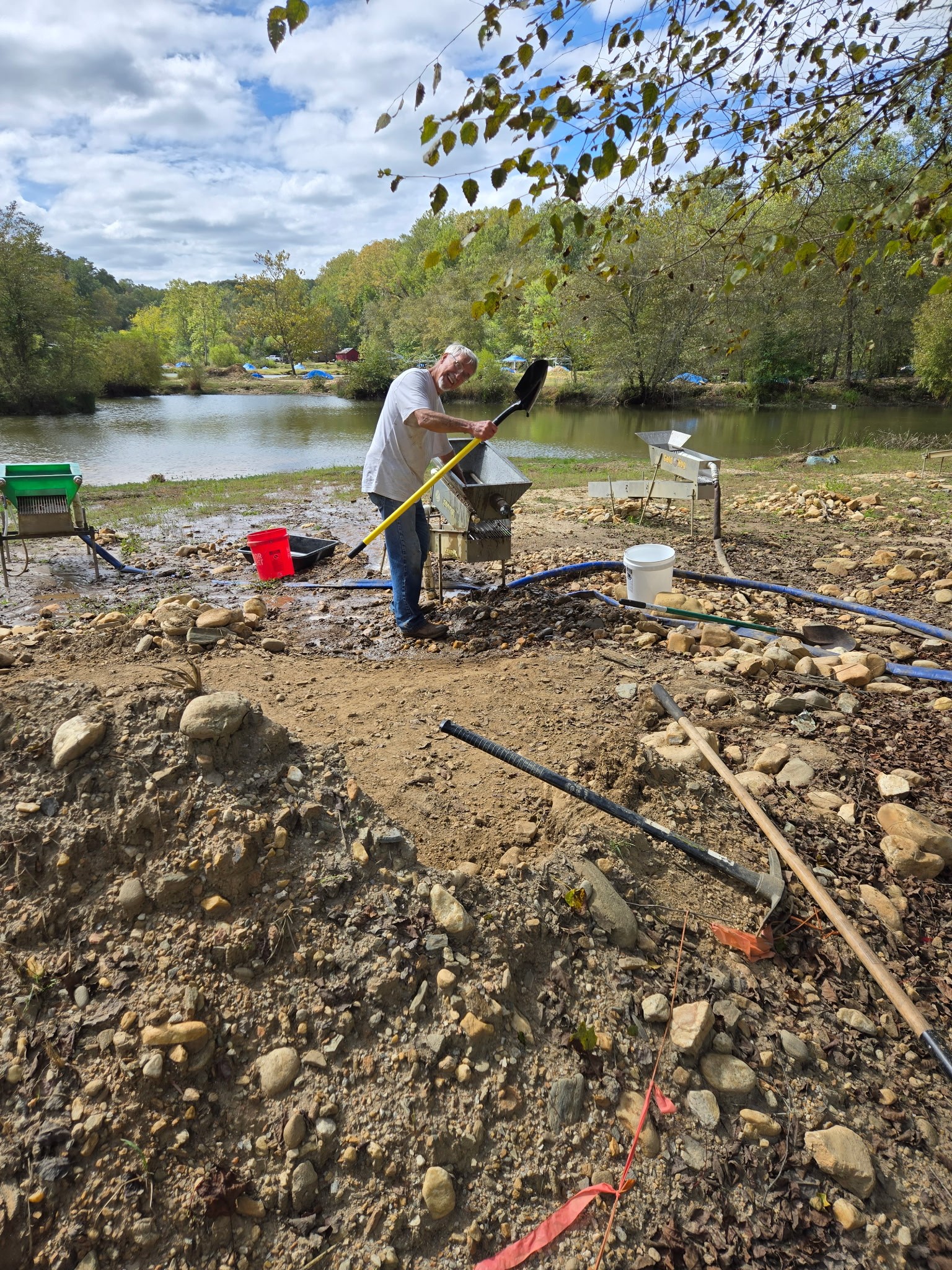 Sluice box prospecting