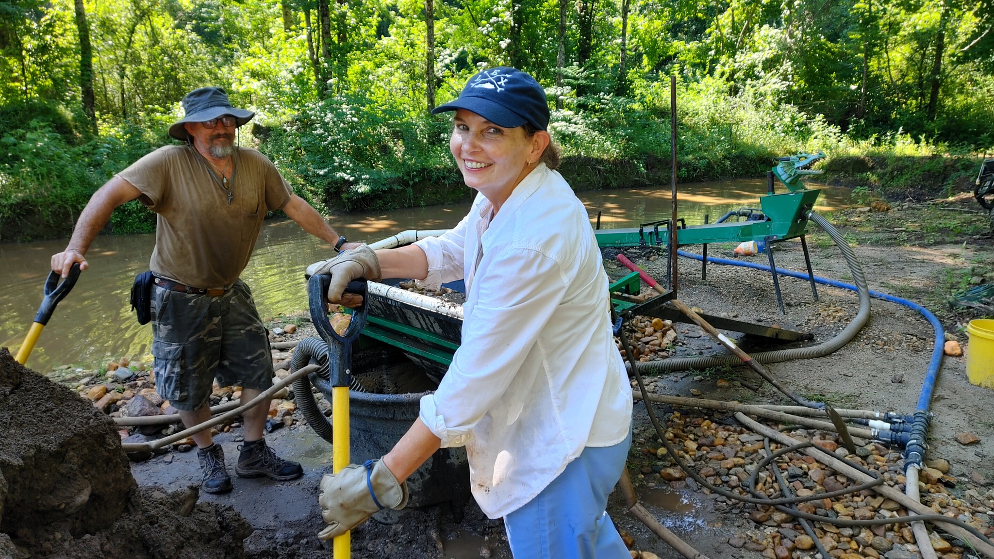 Riverbank prospecting