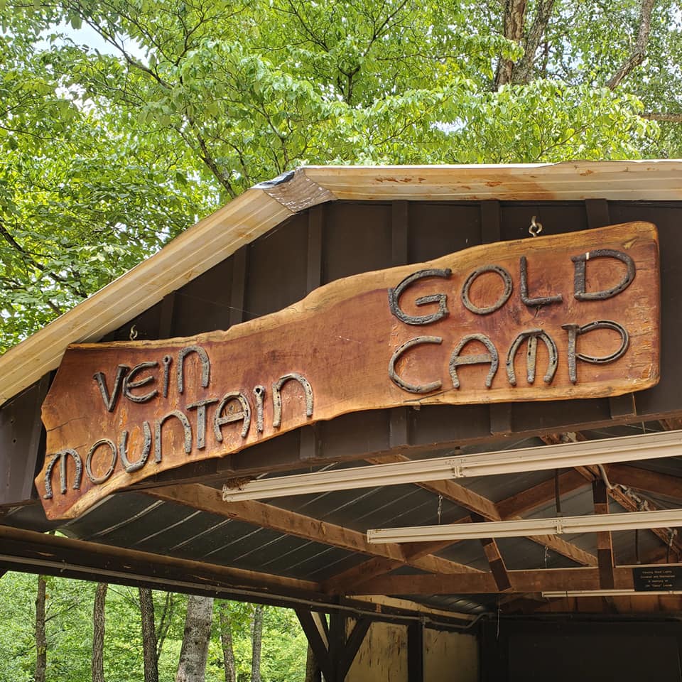 Vein Mountain Gold Camp sign