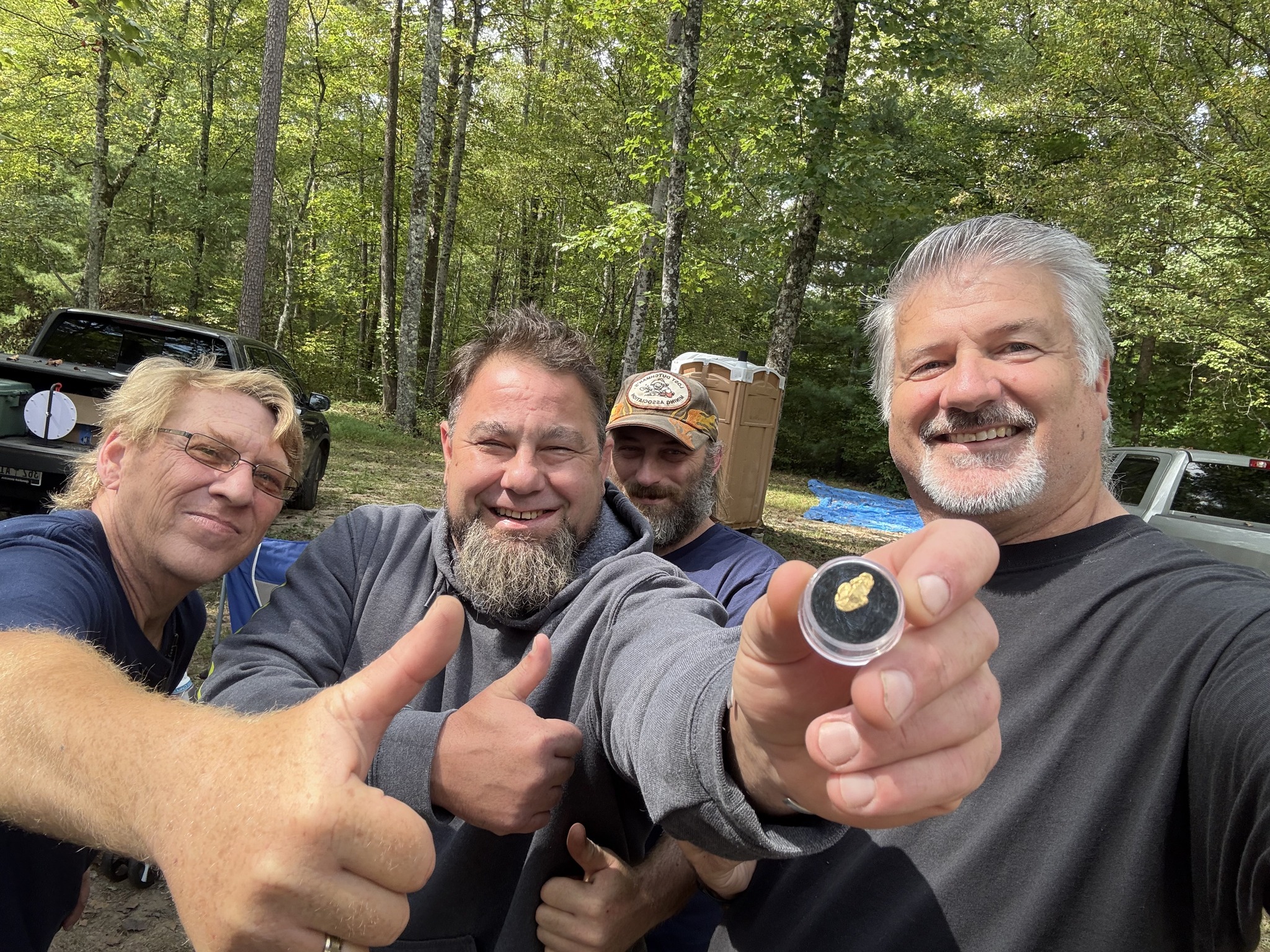 Gold find celebration